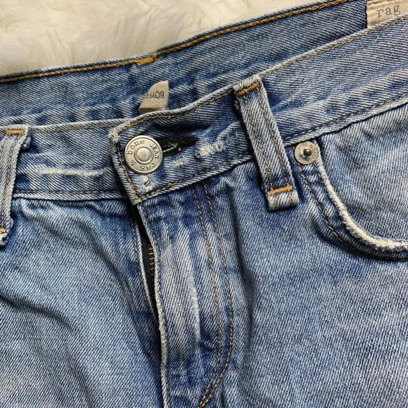 Rag & Bone Distressed Denim Shorts - Picture 2 of 8